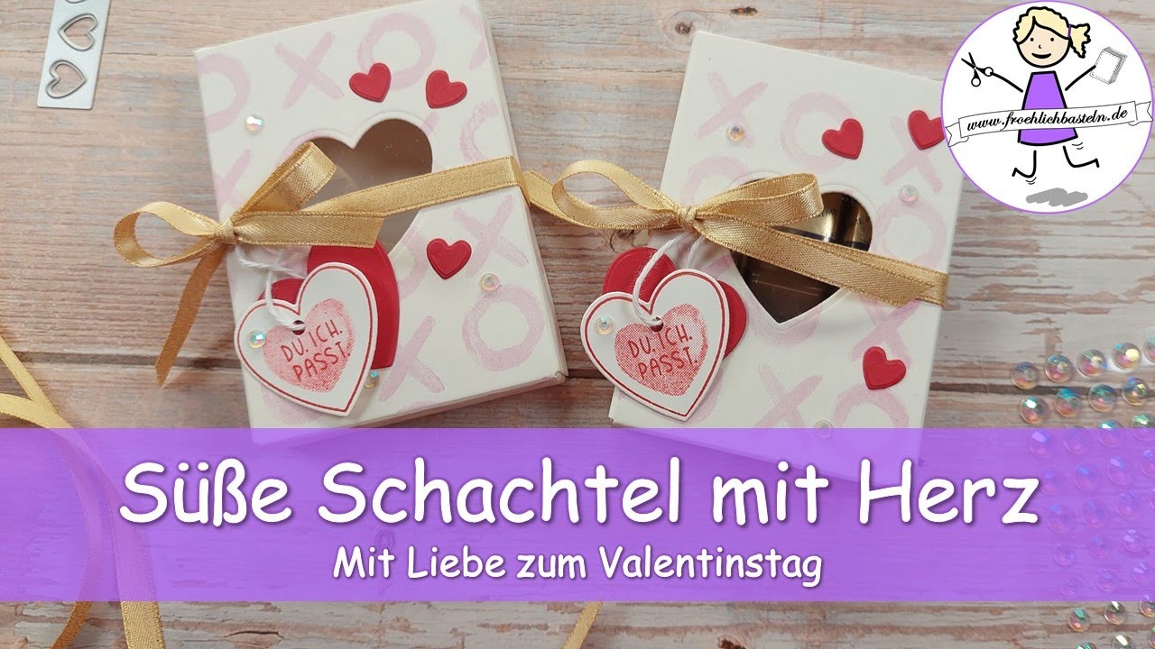 Tutorial: Süße Schachtel mit Herz - schnell und einfach gemacht | Stampin' Up! | fröhlich basteln