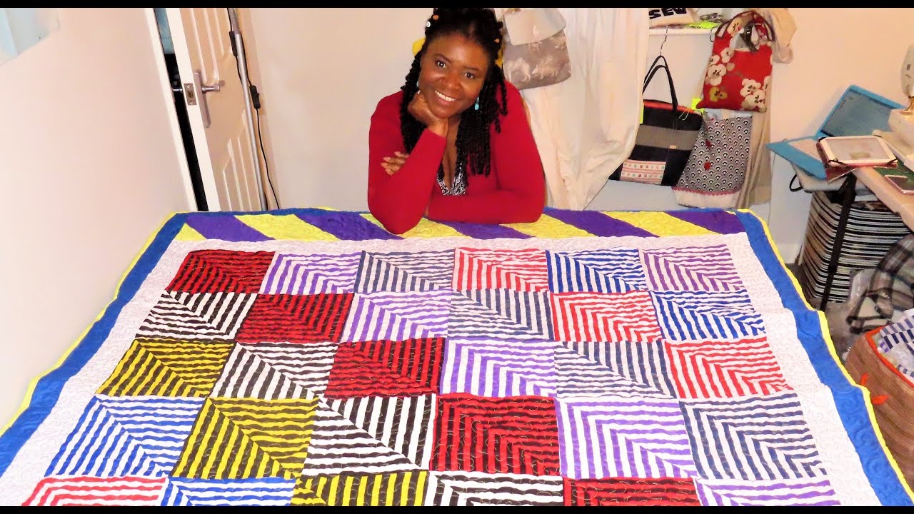 My First Quilt Part 2 Colourful Corners Quilt .....FREE PATTERN.#quilting