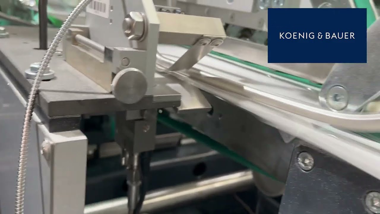 Baumer hhs drupa installation @ Koenig & Bauer - Side Seam Gluing Solution