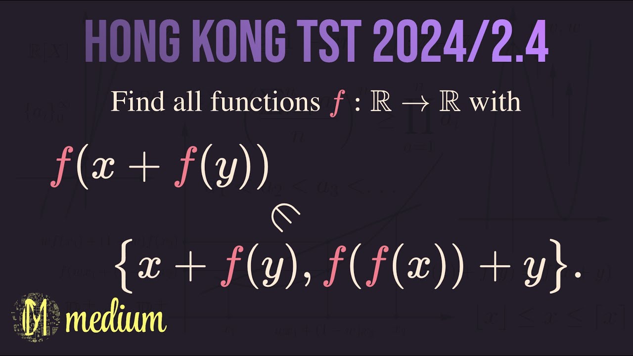 The proof for this functional equation feels like magic