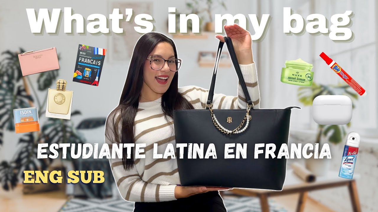 Cuantas cosas llevo en mi BOLSO como Estudiante en Francia? | vida en Europa