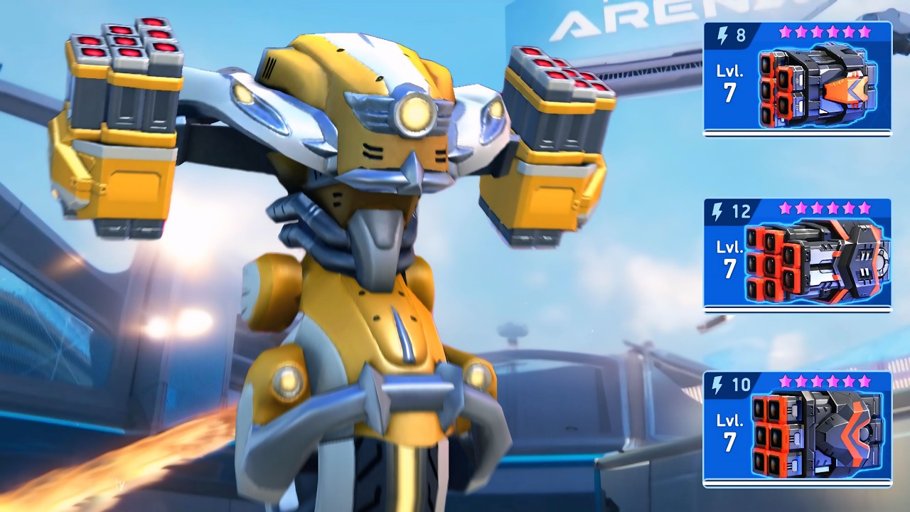 Killshot with All Rocket Mortar 12 10 8 - Mech Arena