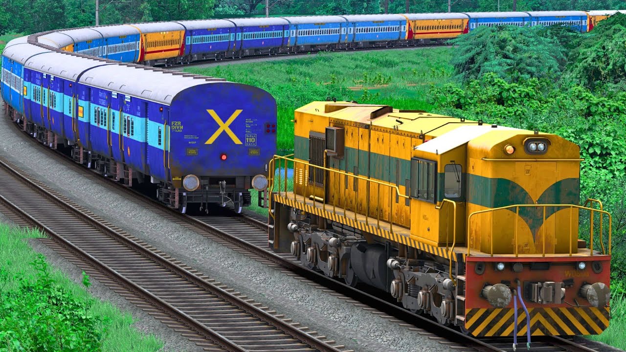 WDS6AD SHUNT ICF BLUE EXPRESS TRAIN COACH | BUMPY RAILROAD | Train Simulator | Railwork | NTG GAMING