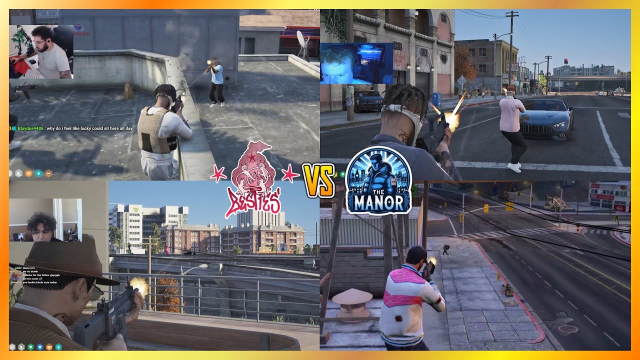 Besties vs Manor At VU (Multi POVs) | NoPixel 4.0 GTA RP