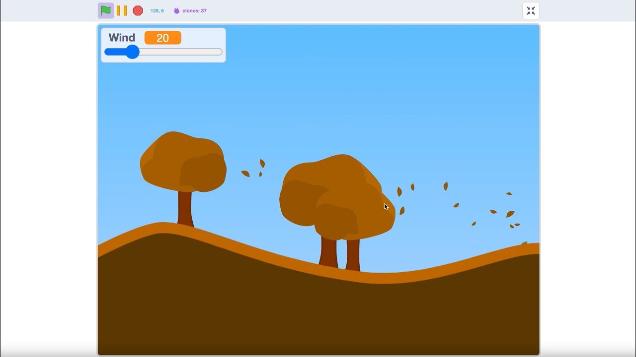 How to make Fall/Autumn Falling Leaves in Scratch | Scratch Tutorial!