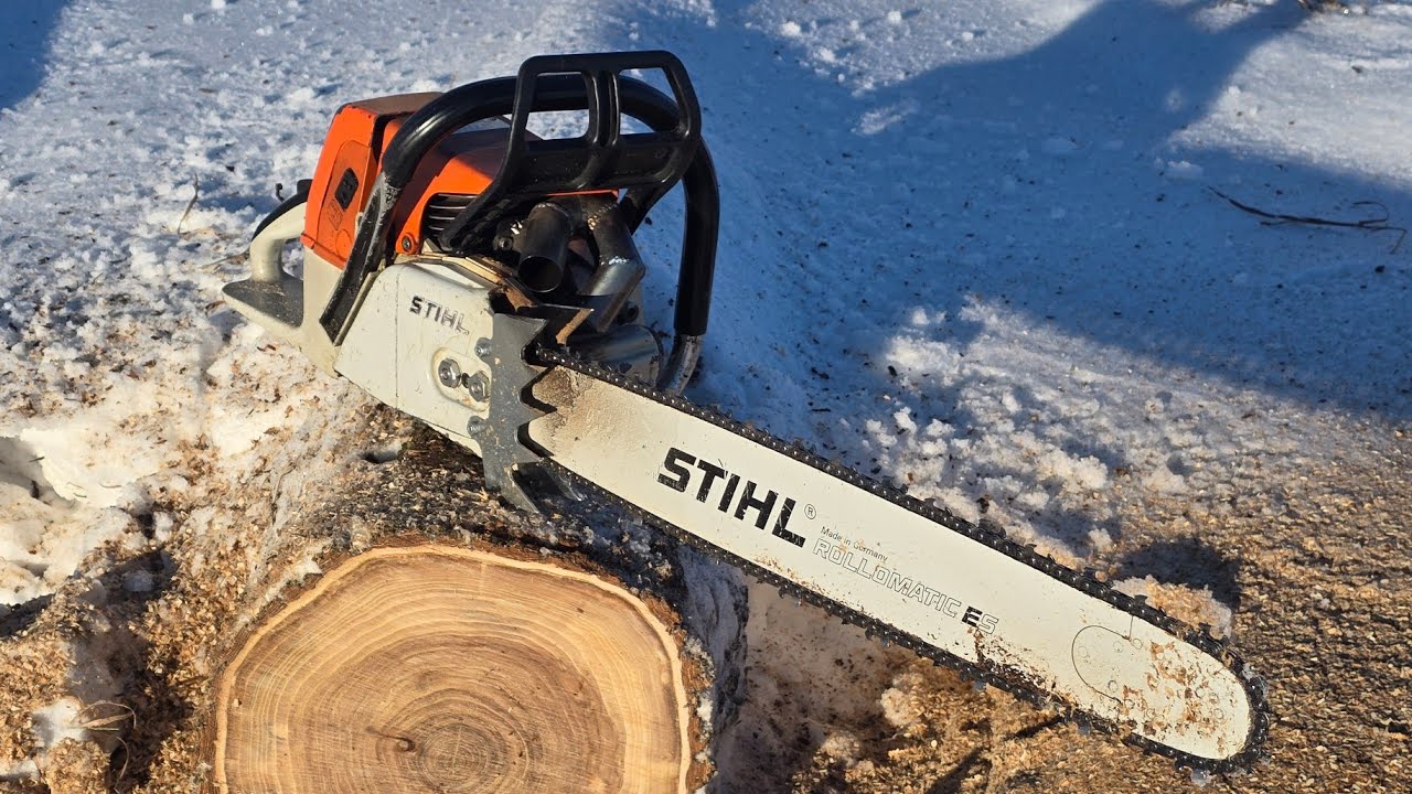 STIHL 064 FIRST TIME IN THE WOOD!! 