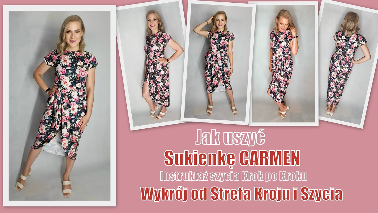 Jak uszyć sukienkę Carmen - Krok po Kroku - Strefa Kroju i Szycia