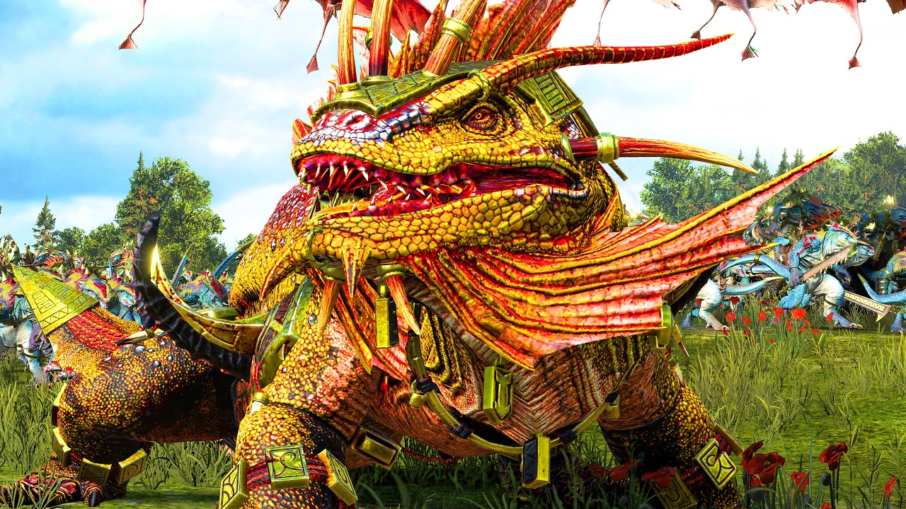 Beastmen VS Lizardmen - Warhammer Battles