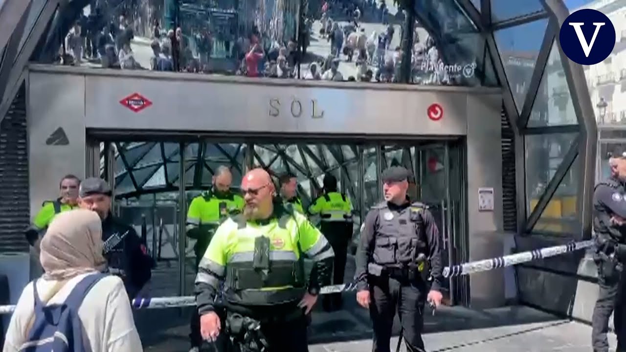 Imágenes del apagón en el centro de Madrid