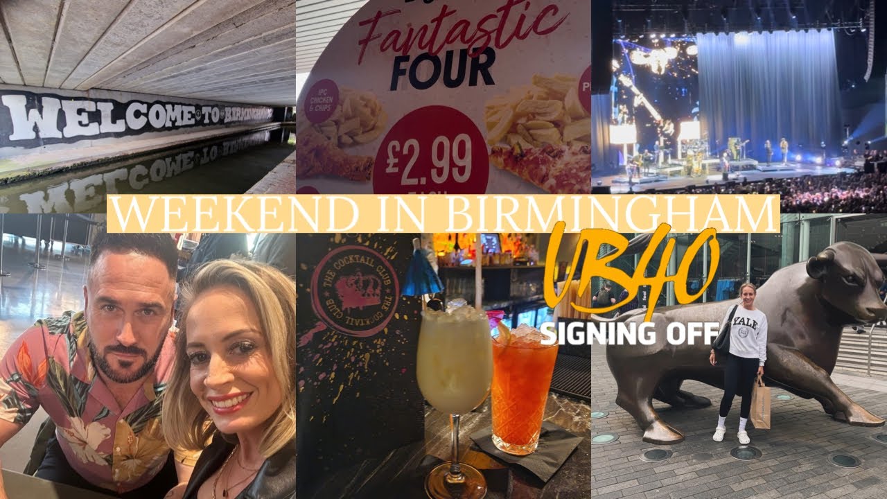 SPEND THE WEEKEND IN BIRMINGHAM | UB40 consent | primark shop| cocktails | great food | amazing 🤩