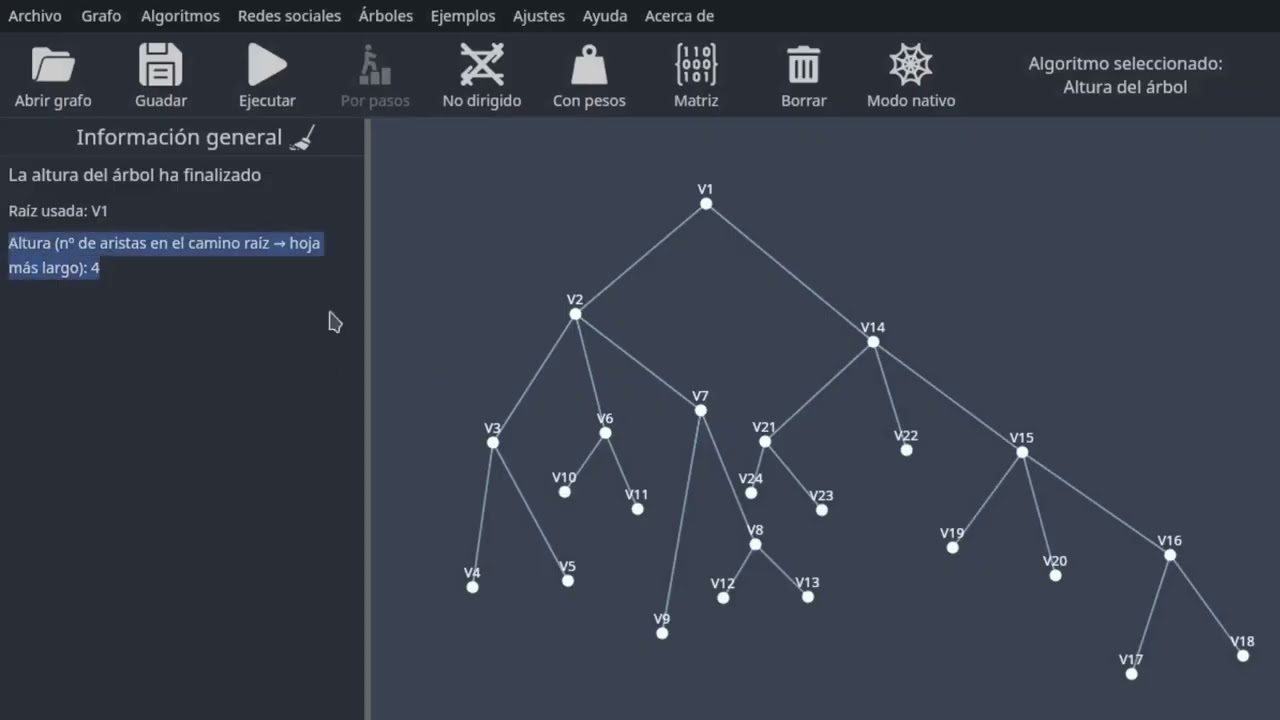 MadnessMad · Altura del árbol | Ejemplo de ejecución