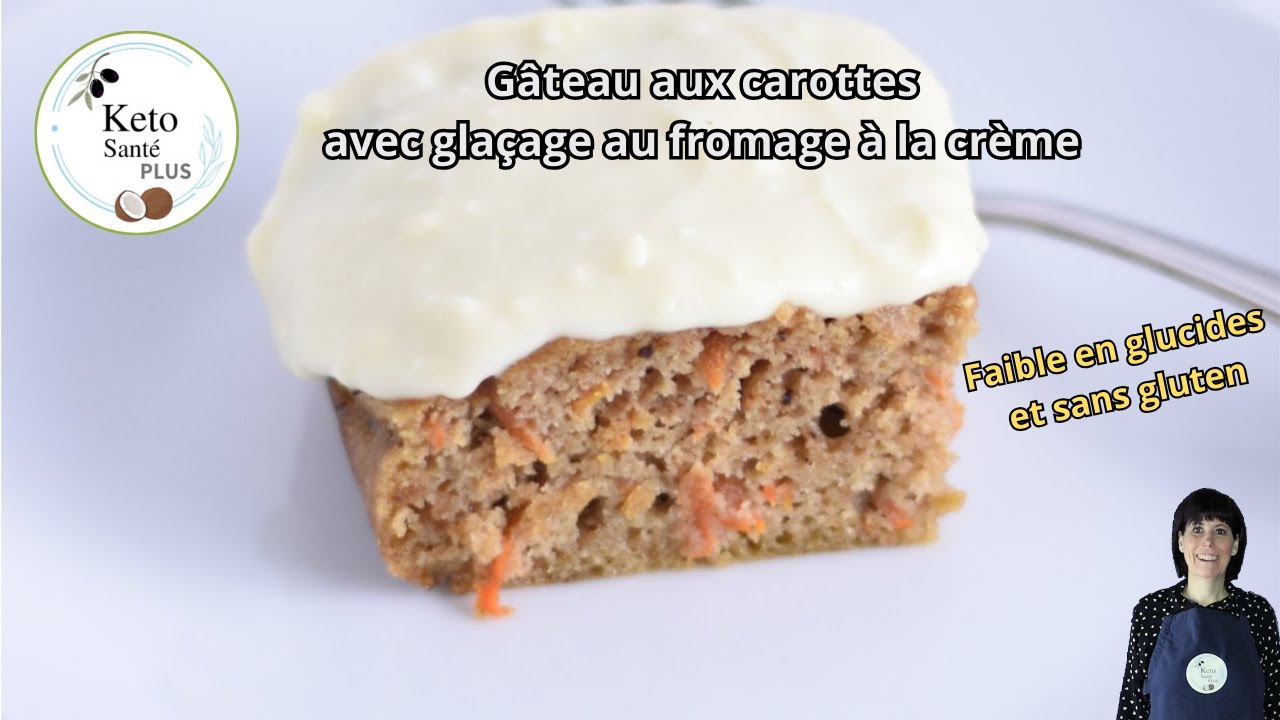 Gâteau aux carottes keto / cétogène / faible en glucides / sans gluten