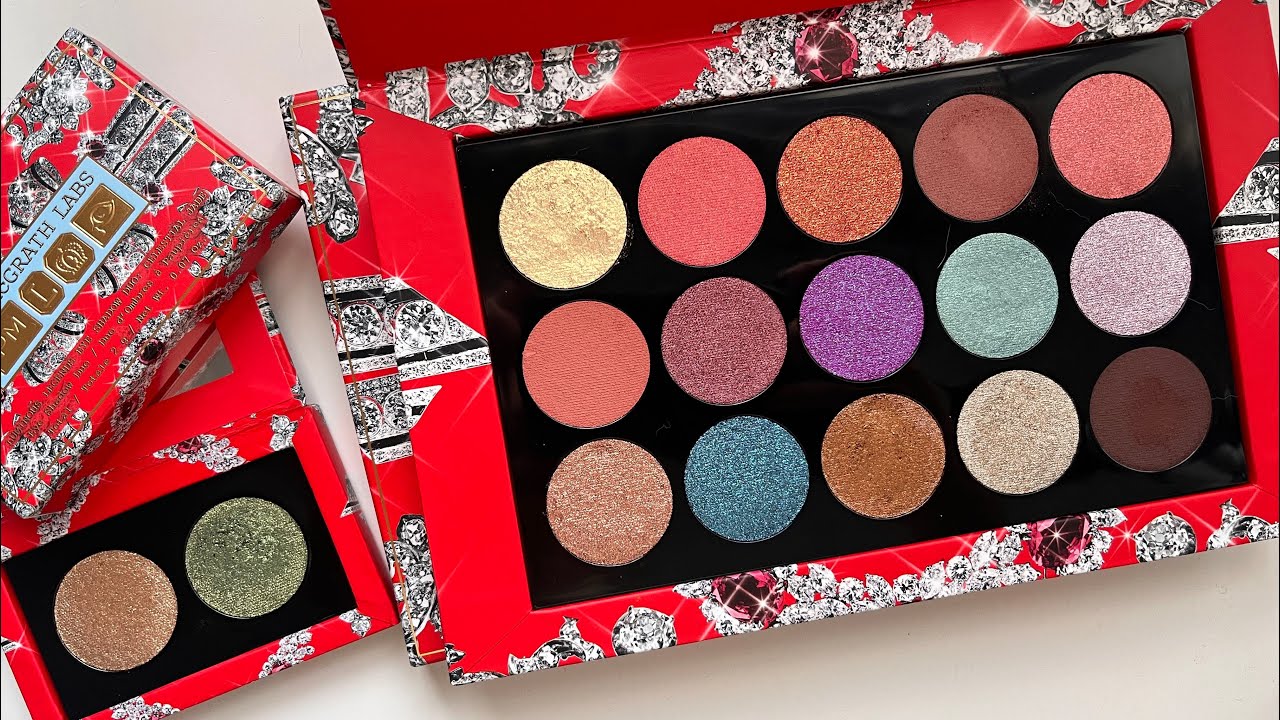 Pat McGrath Labs Luminous Legends Mega Eyesadow Palette & Celestial Jade Duo | Swatches & Demo