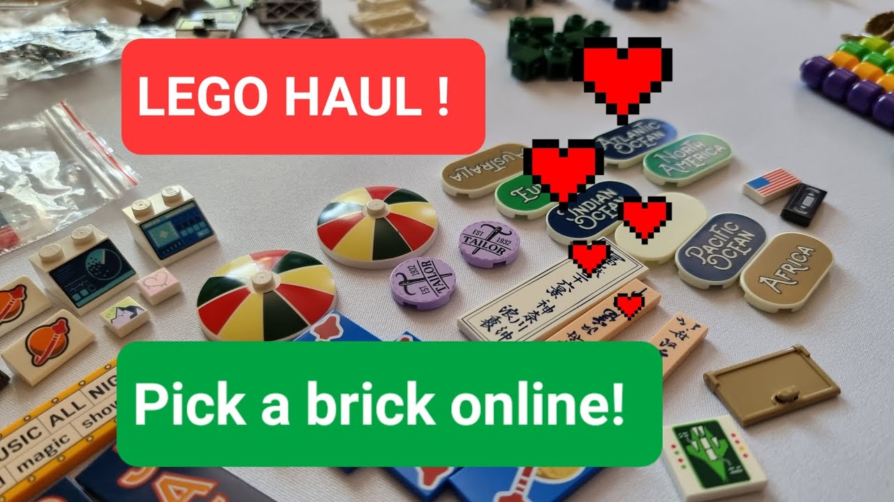 Lego haul! Dużo zdobyczy z Pick a brick online! #lego #vlog #minifigures