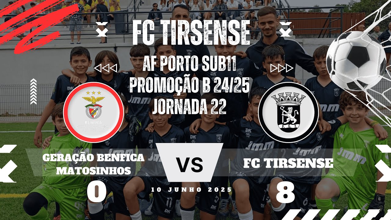 AF PORTO - BENJAMINS  - PROMOÇÂO B - GERAÇÃO BENFICA MATOSINHOS vs FC TIRSENSE - JORNADA 22
