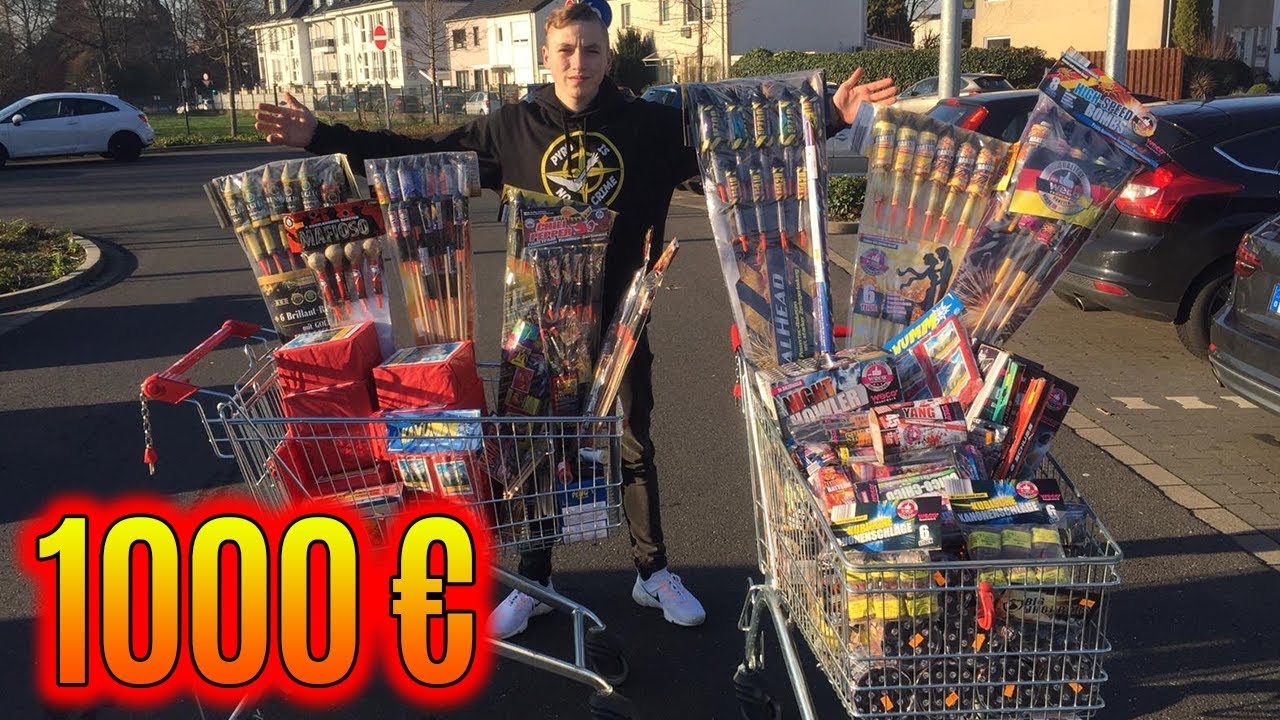 XXL SILVESTER FEUERWERK EINKAUFSTOUR 2018/2019 | 1000€ ! |  StreetFireworker