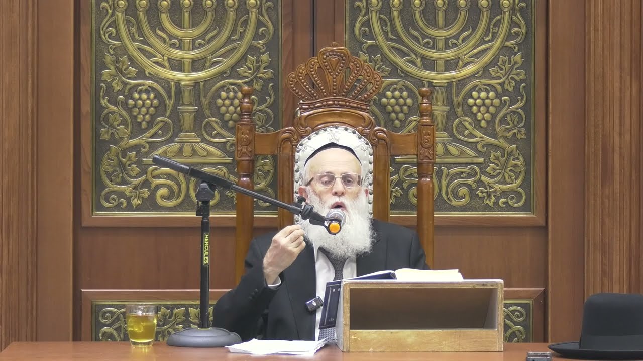סדרת שיעורים בהלכות טהרת המשפחה מפי הגאון הרב משה פנירי שליט
