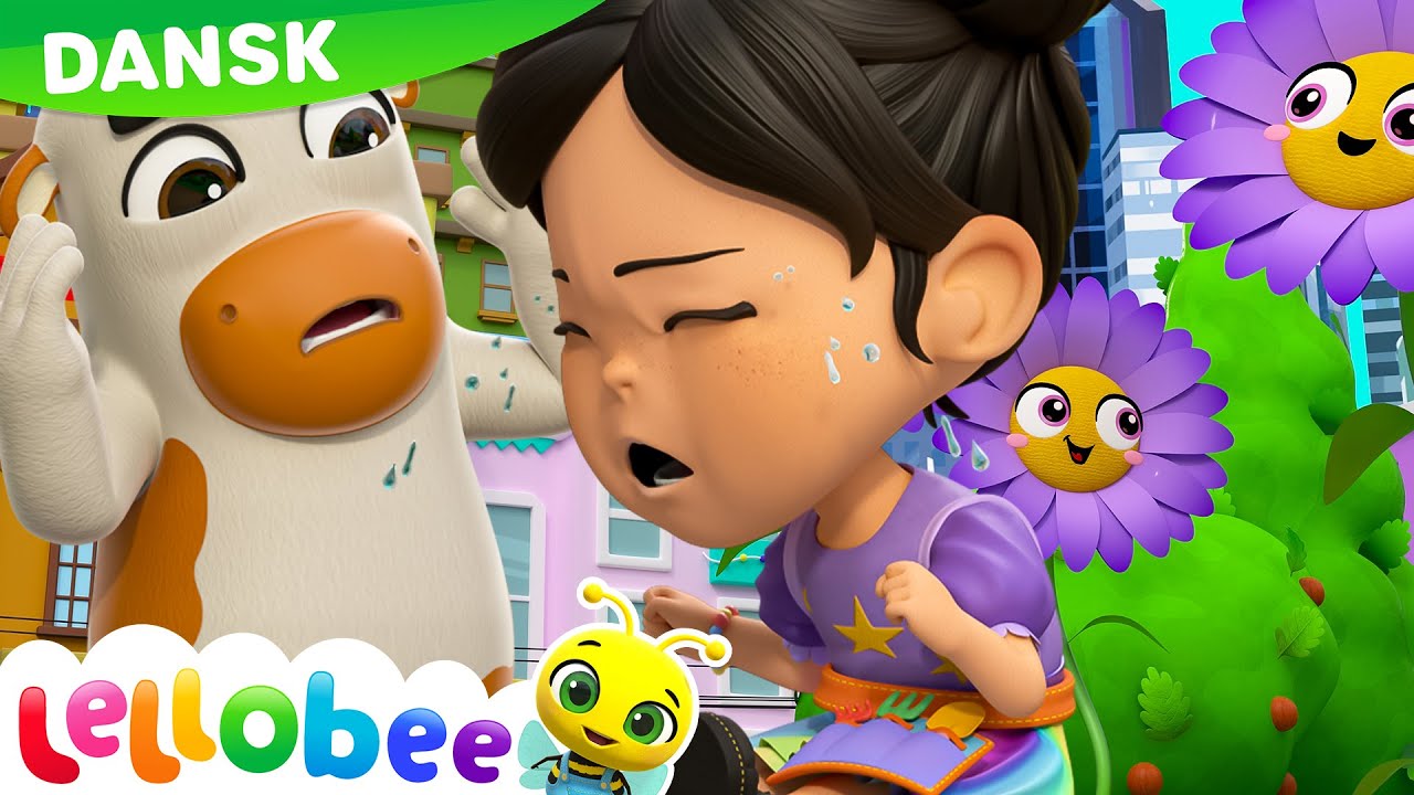 Ulykker kan ske | Lellobee - Sange og tegnefilm for børn | Moonbug Børn Dansk