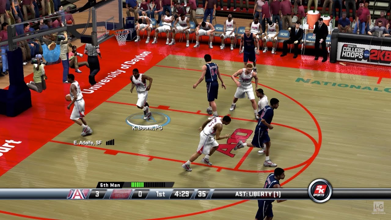 College Hoops 2K8 &mdash; игровой процесс для PS3 (1080p60fps)