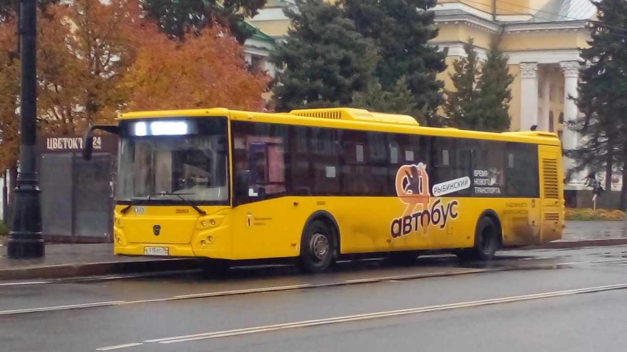 Поездка на ЛиАЗ 5292.65 г.Рыбинск. Б/н 26005, маршрут 11