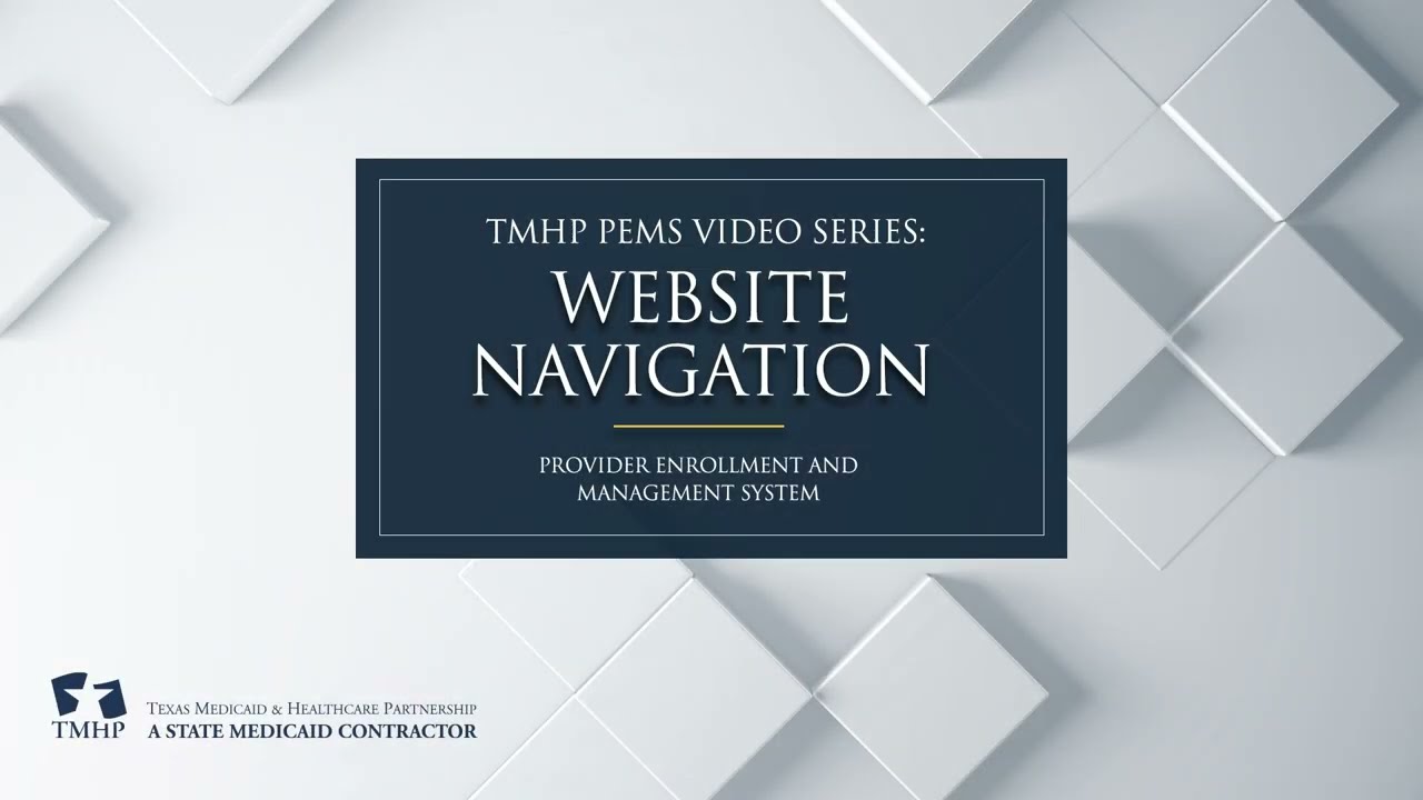PEMS Navigation Panel