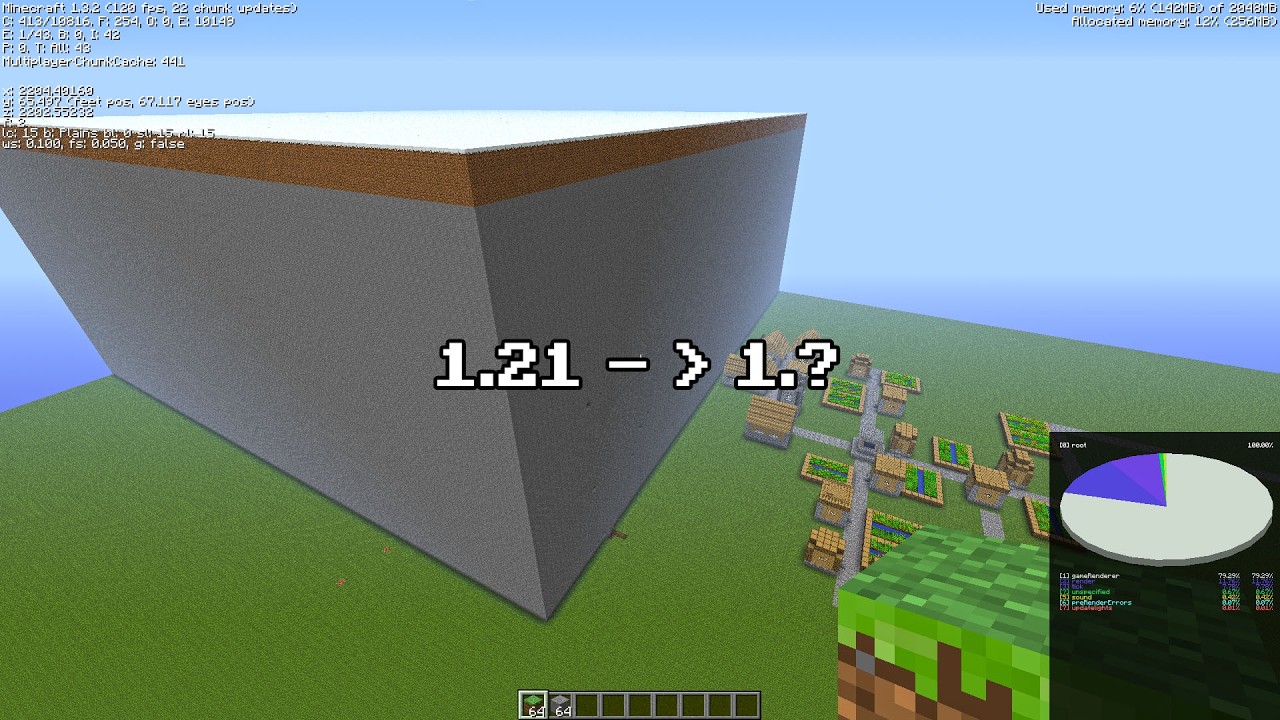 Downgrading a Superflat Minecraft World