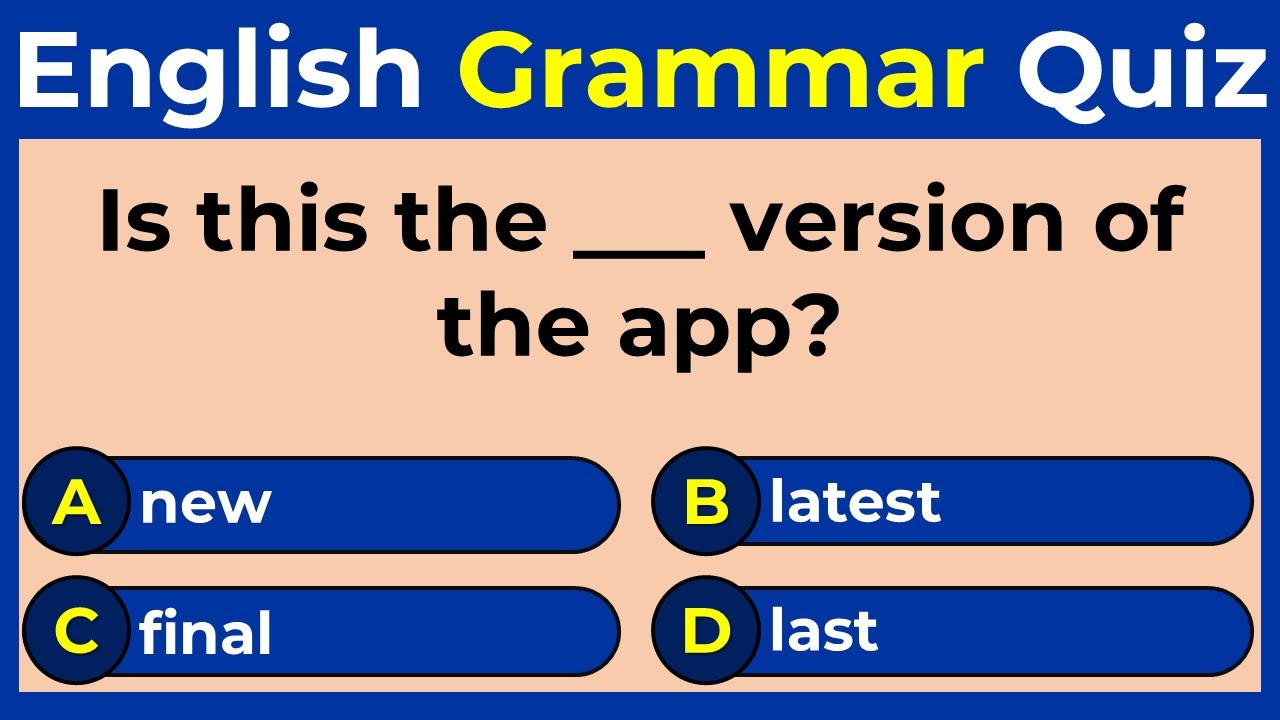 Mixed Grammar Quiz | Can You Get 45 Out Of 50 In This Quiz?