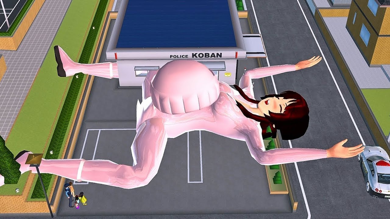 Police Station Surprise! Giant Girl Gives Birth 😮 | Sakura School Simulator