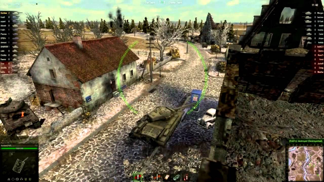 World of Tanks Gameplay: Random Battle - Map: Erlenberg