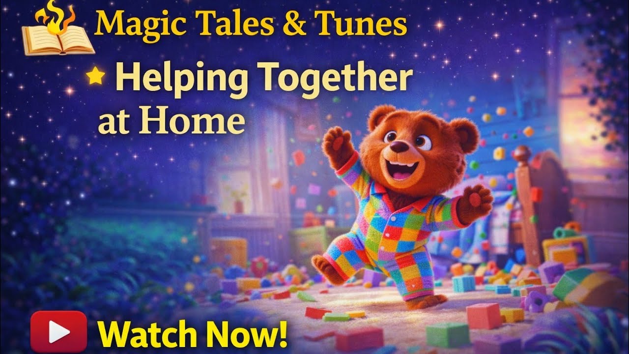 Helping Together at Home 🏠 | Bedtime Story for Toddlers | Calm Kids Story