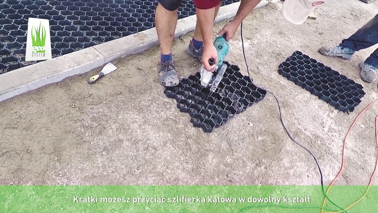 geoSYSTEM podjazd do garazu z kruszywa