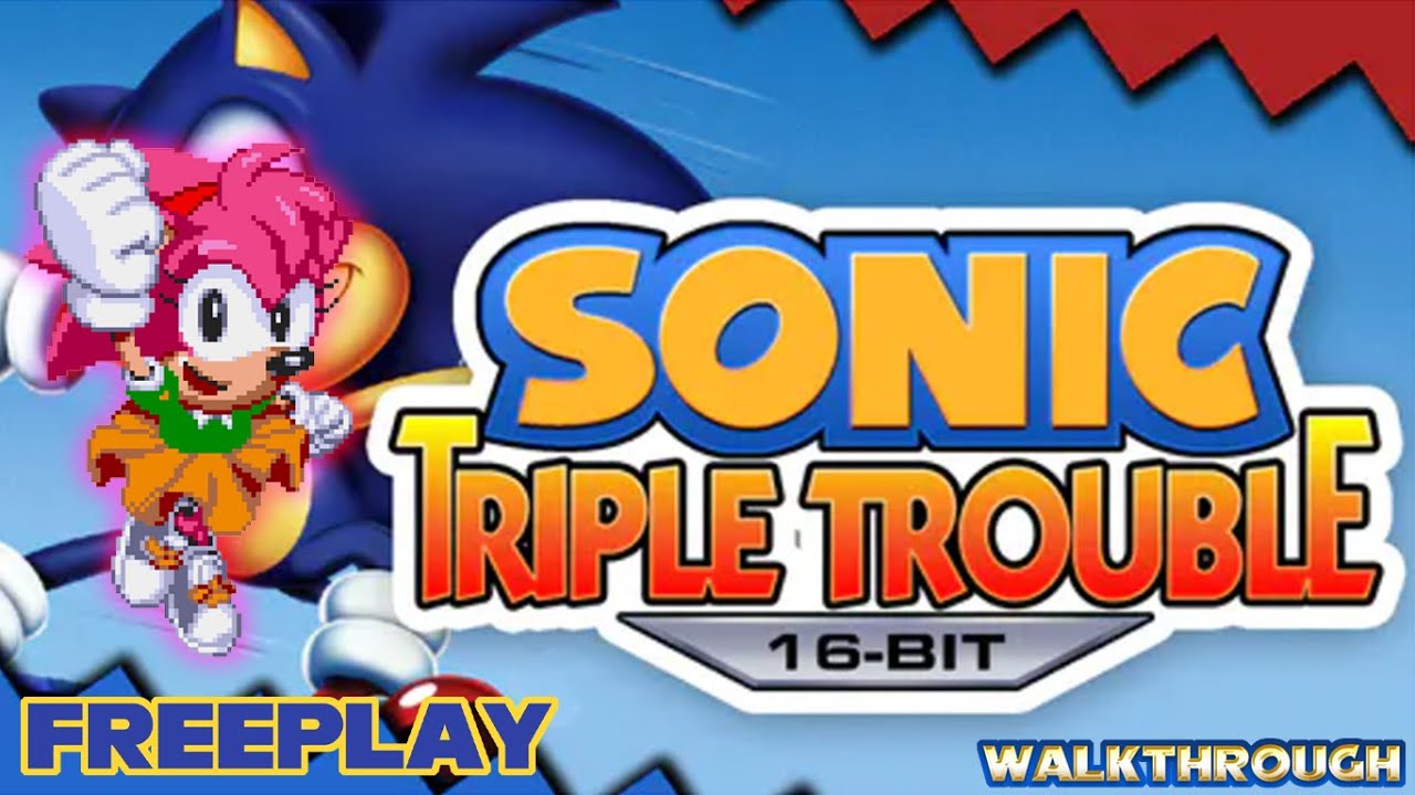 Sonic Triple Trouble 16-Bit - FreePlay: Amy (Sonic Fan Game) (SAGE 2023) | Walkthrough