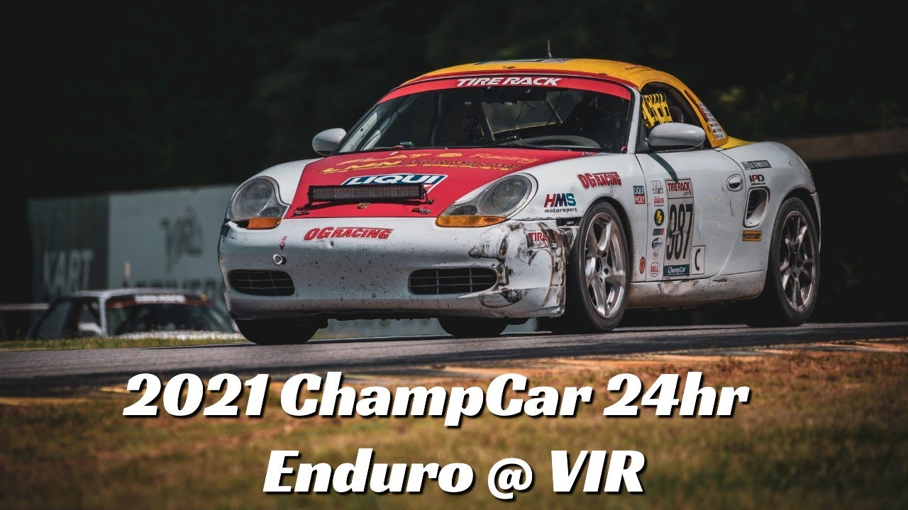 Racing a '99 Porsche Boxster at VIR for 24 Hours: First ChampCar Race in the Books!