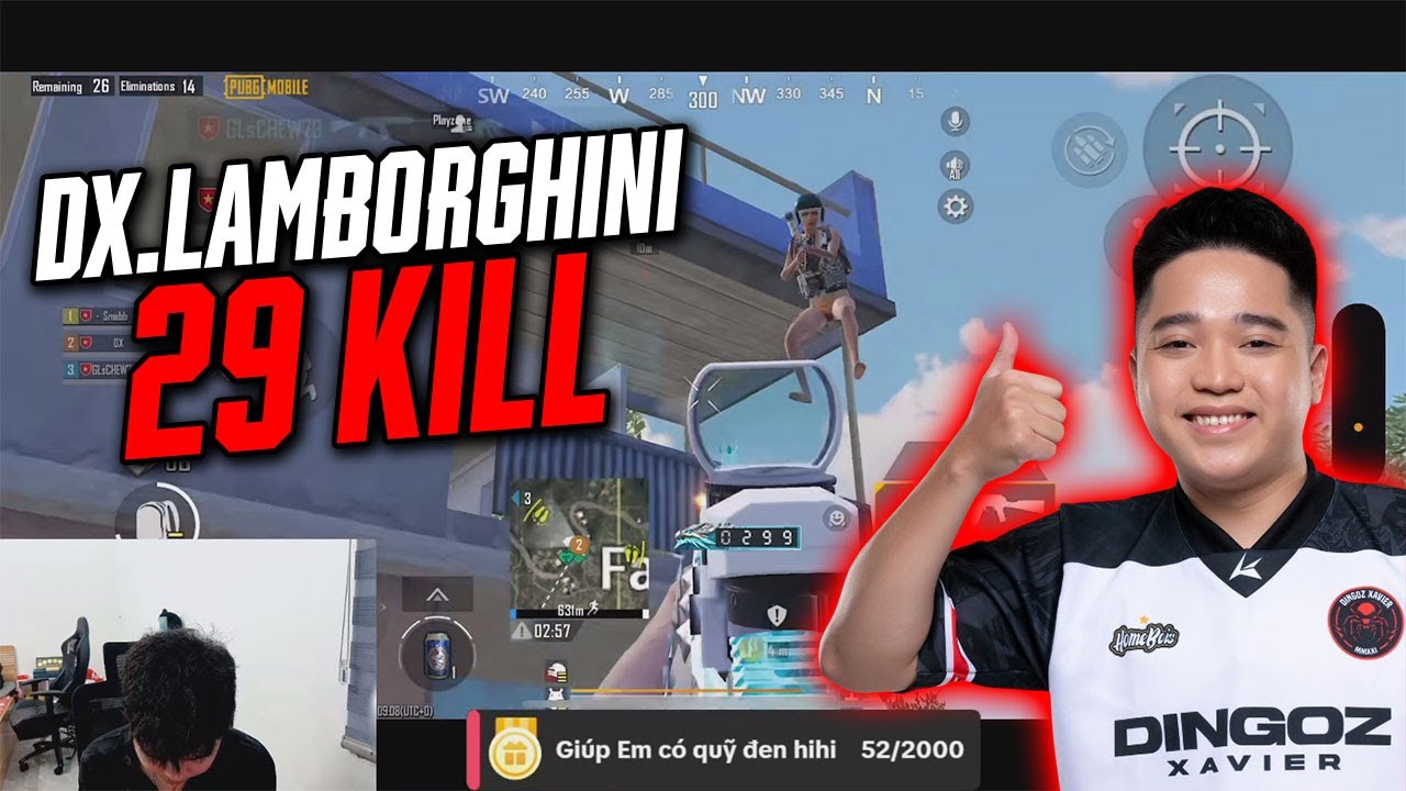 PUBG Mobile Vietnam : DX.Lamborghini 29 kill!!! highlight