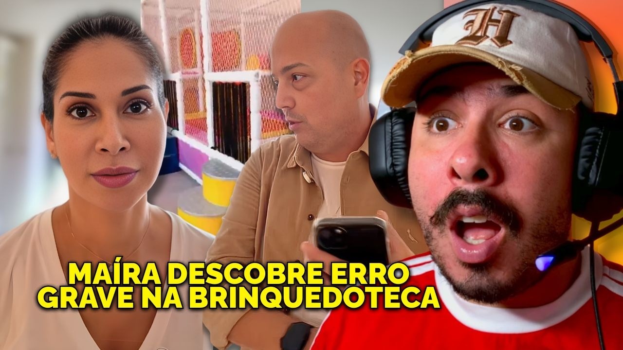 GRAVE PROBLEMA NA BRINQUEDOTECA PREOCUPA MAÍRA CARDI MATERIAL PODE DAR CHOQUE PT80
