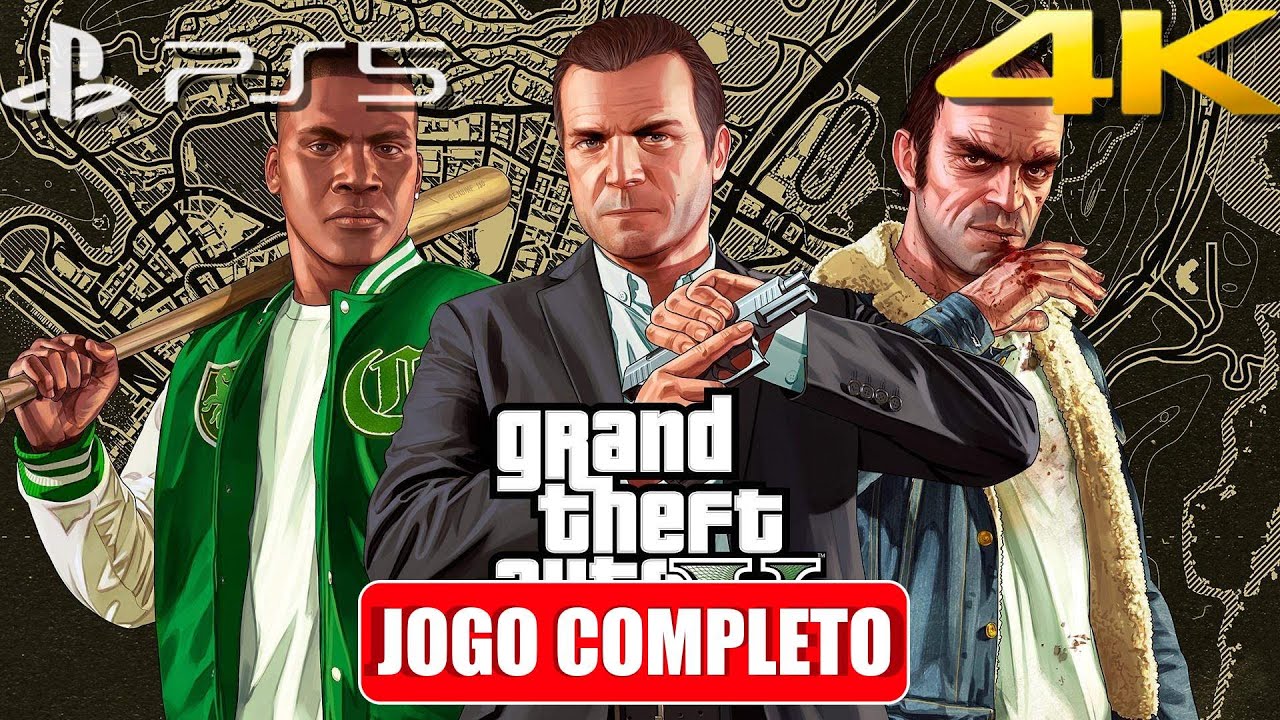 GTA 5 JOGO COMPLETO Sem Comentários (4K 60FPS) – Gameplay Longplay PT-BR [PS5]