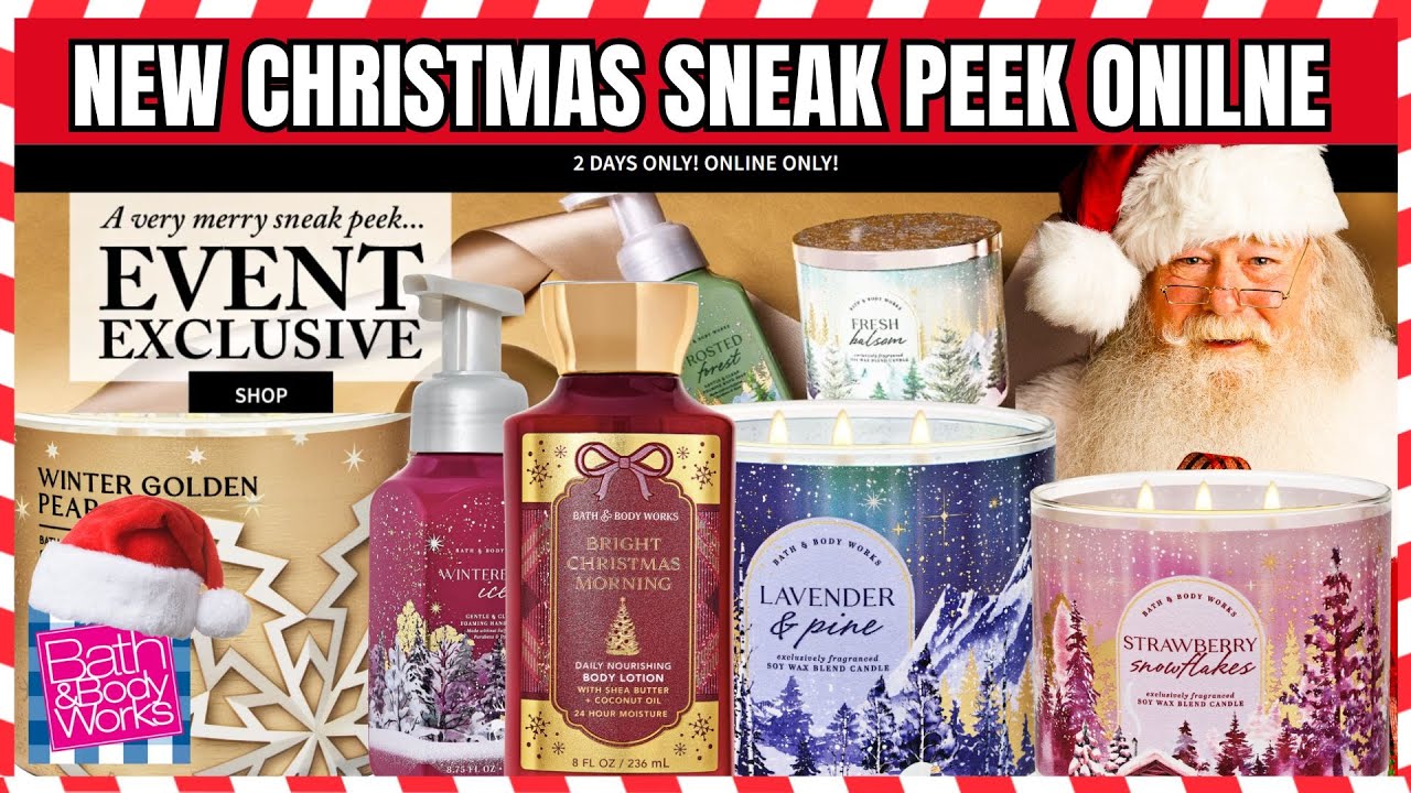 Bath & Body Works NEW CHRISTMAS SNEEK PEAK AND NEW SALES #bathandbodyworks #christmas