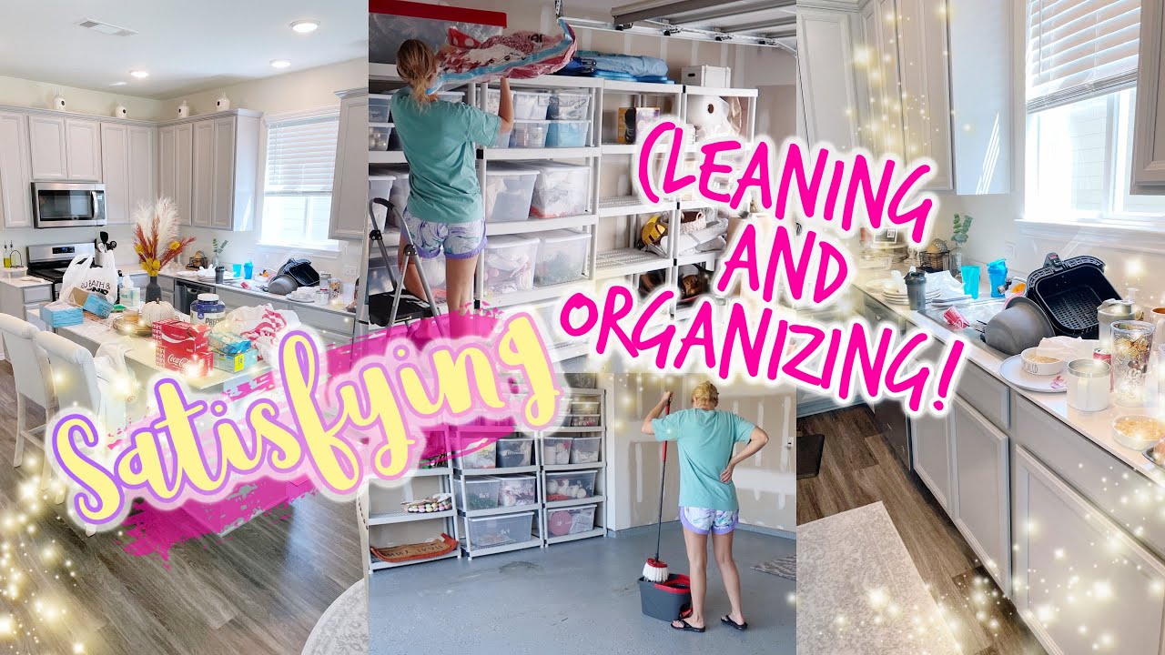 SATISFYING CLEAN WITH ME!//CLEANING MY GARAGE