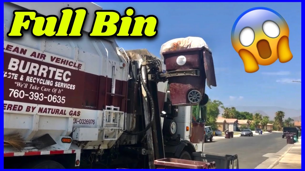 Real Working Garbage Trucks for Kids! | Burrtec Side Loader in Action 🚛