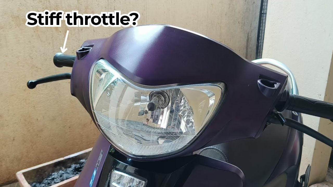 Throttle Cable Replacement || TVS Zest 110