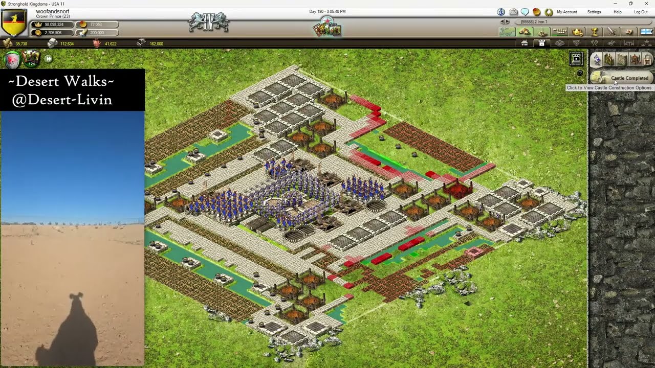 Stronghold Kingdoms Day 190 / @Desert-Livin: 'MAP Testing'