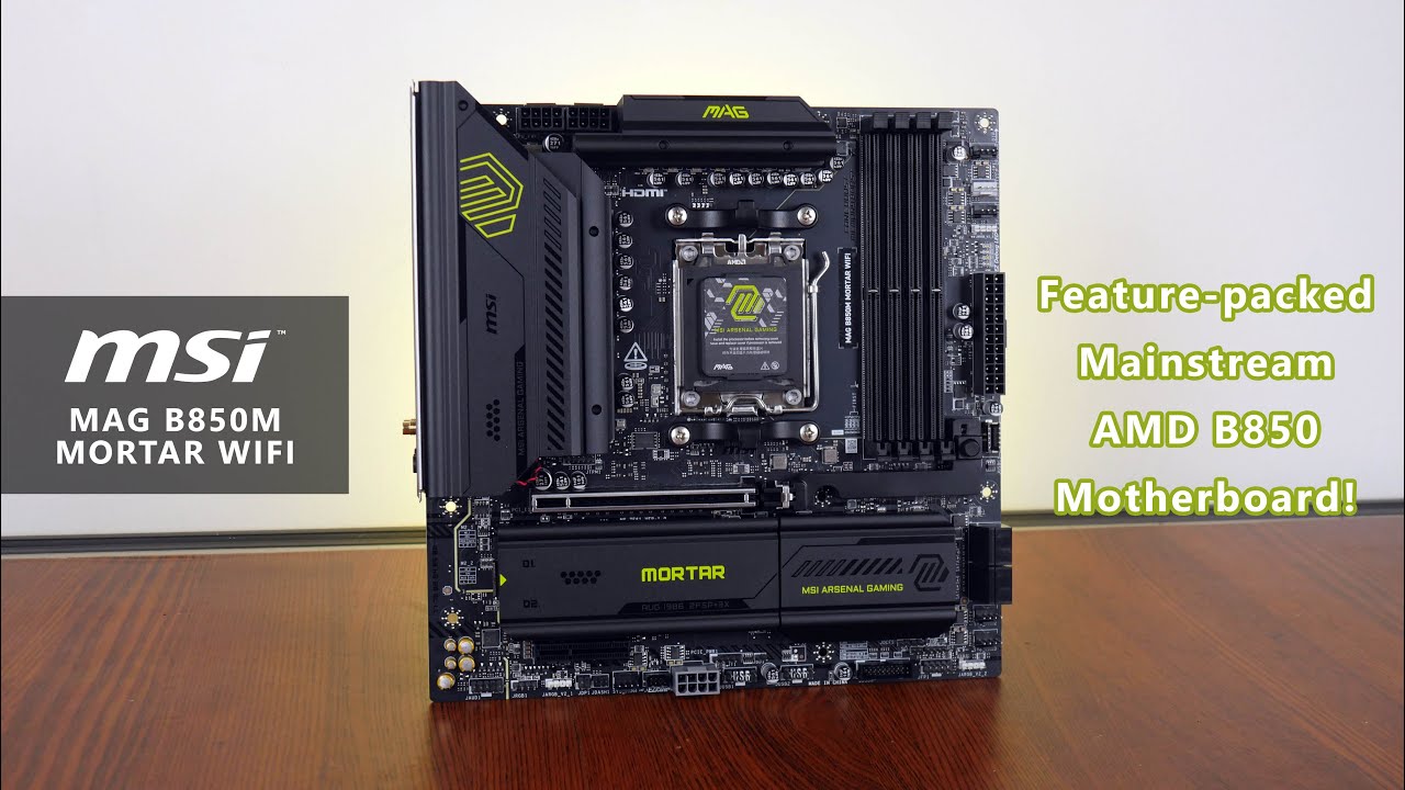 This is a feature-packed AMD B850 mobo! MSI MAG B850M MORTAR WIFI Unboxing & Overview