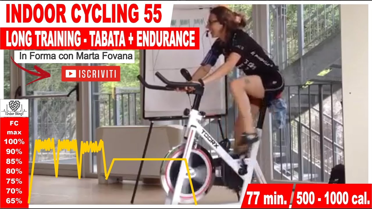 TABATA + ENDURANCE - LONG TRAINING  - Indoor Cycling Workout // 77 minuti di Spinning - Lezione 55
