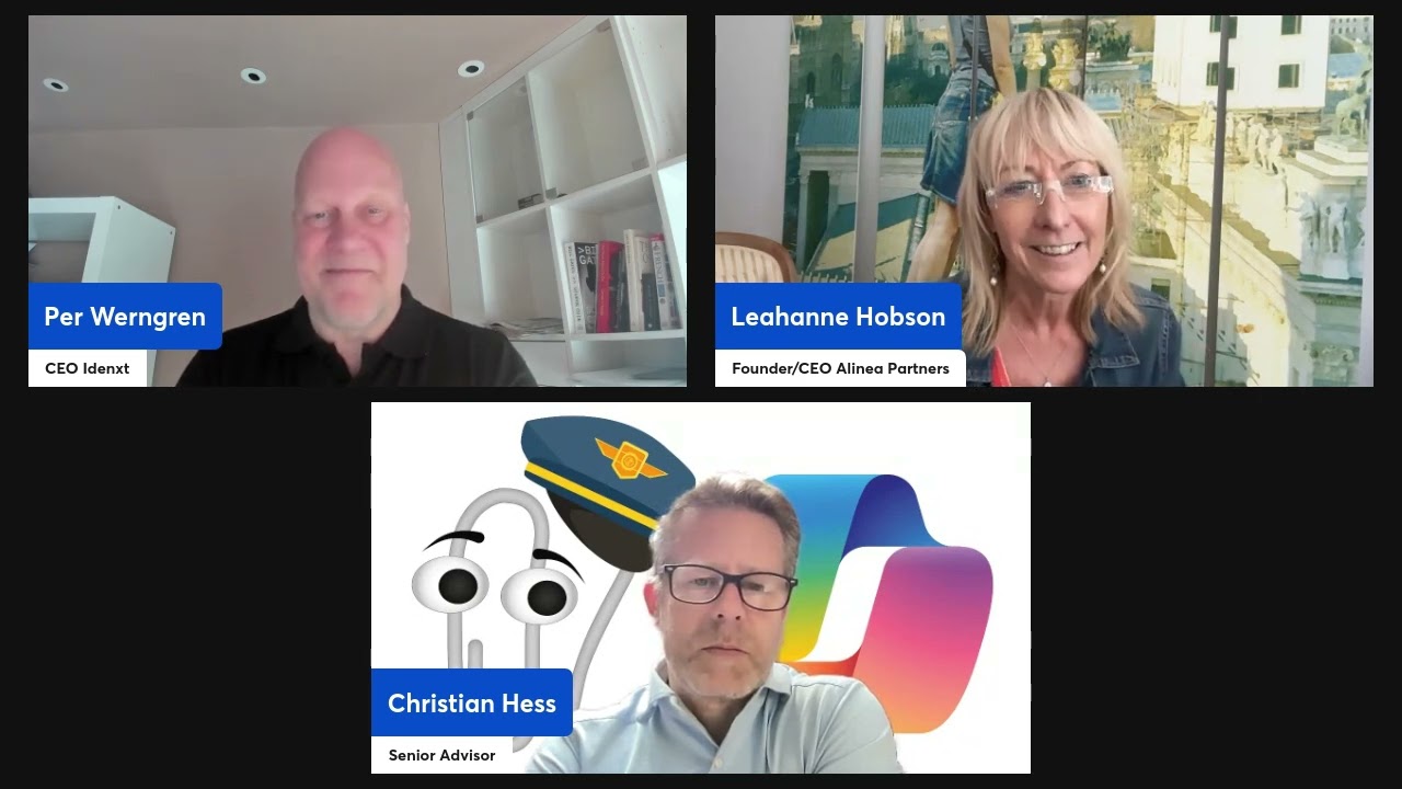 Idenxt Leadership Series - Leahanne Hobson & Christian Hess from Alinea Partners, re Copilot biz dev