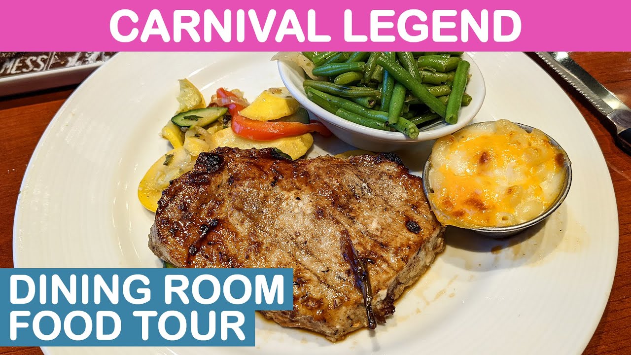Carnival Legend: Main Dining Rooms Food Tour