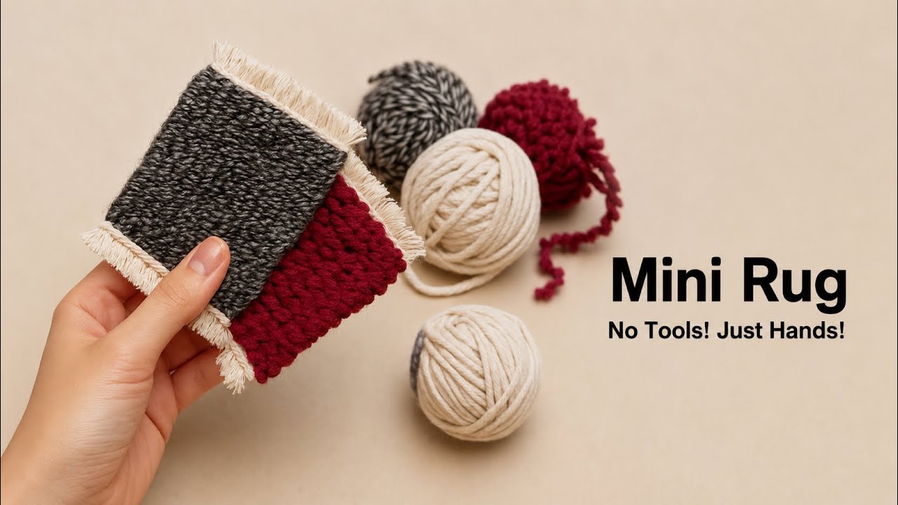 Miniature Rug Weaving Tutorial | Easy DIY for Beginners🌟