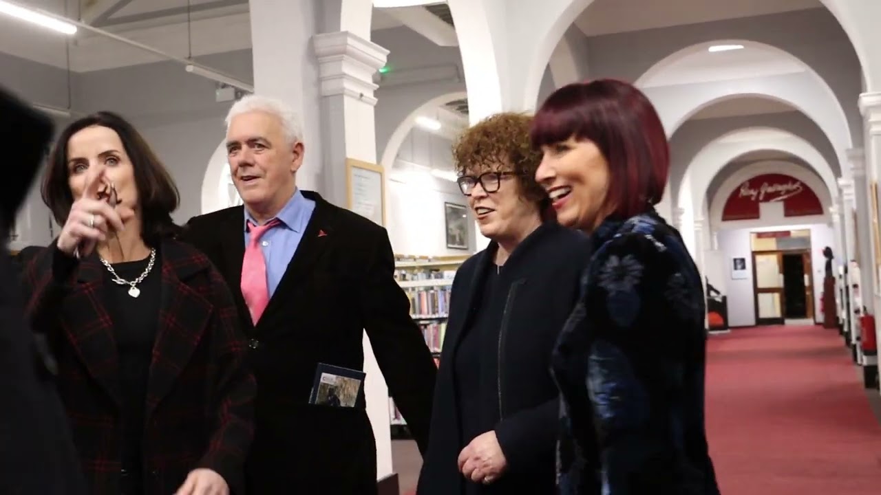 Theo Dorgan book launch @ Cork  City Library  (crowd before the event begins )