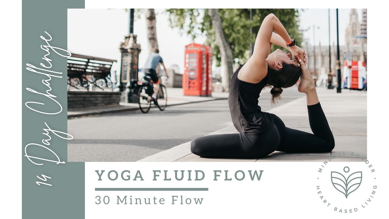30 Minute Yoga Fluid Flow || 14 Day Challenge - Day 4