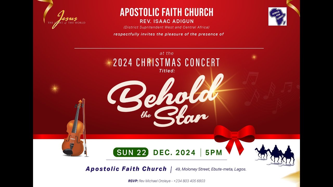 APOSTOLIC FAITH CHURCH EBUTE-META 2024 CHRISTMAS CONCERT