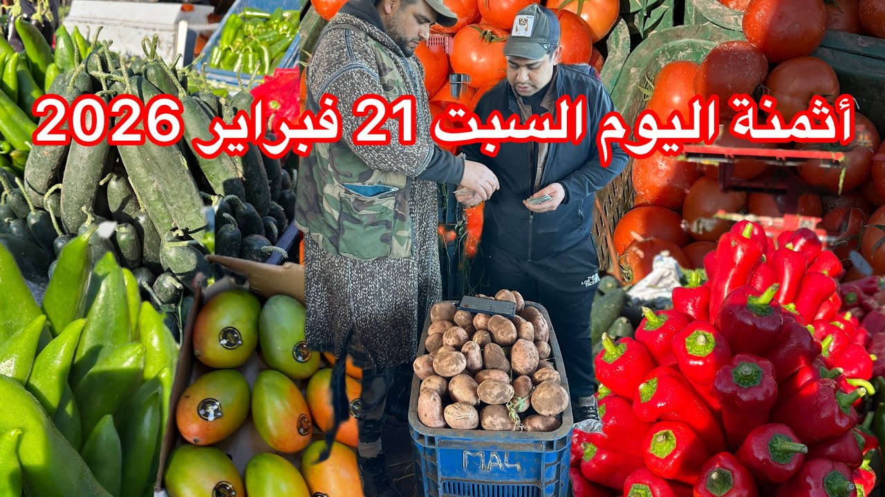 السبت 21 فبراير 2026🔥 جديد أثمنة الخضر والفواكه اليوم بسوق الجملة بالدار البيضاء – شكون طالع وشكون 